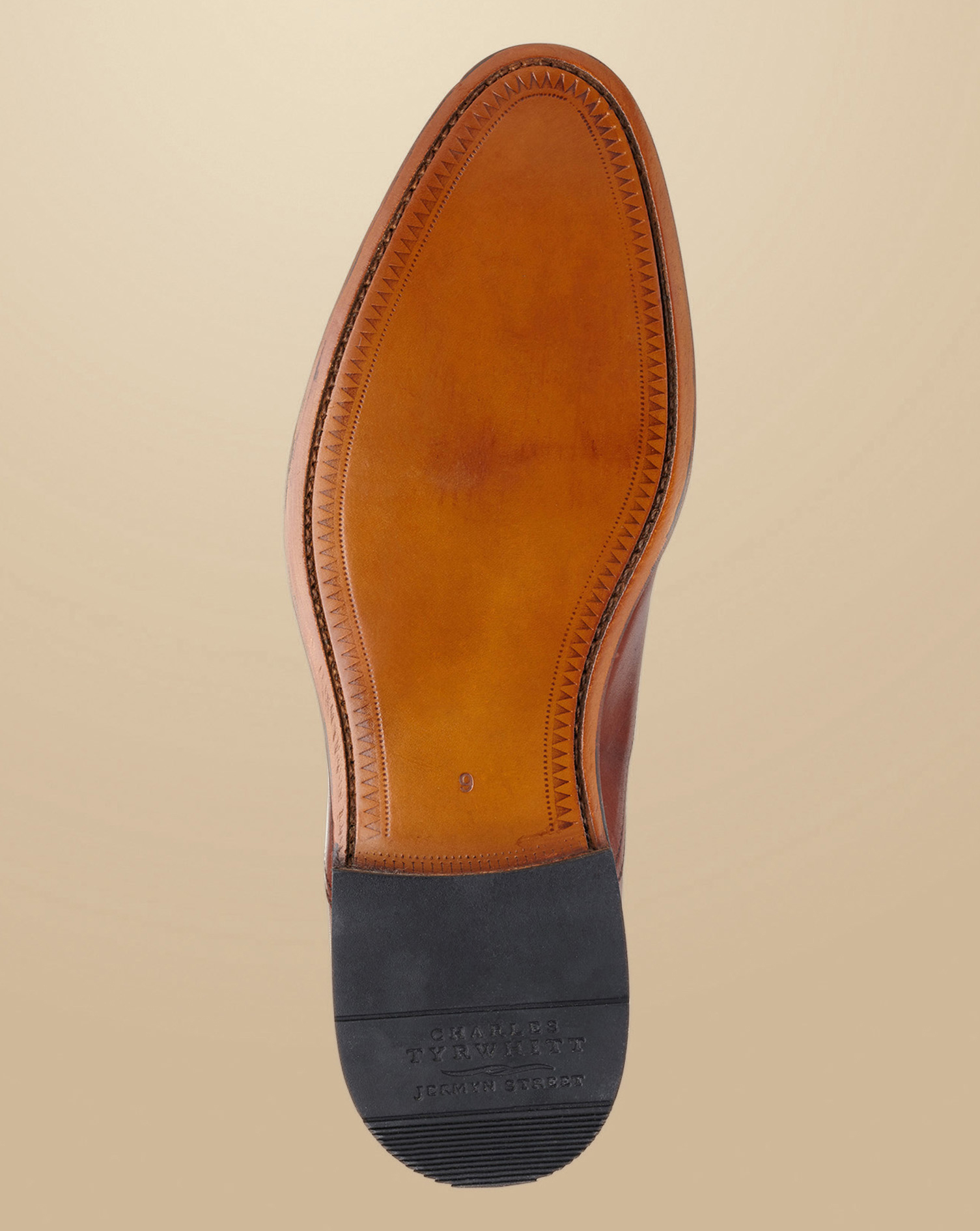 Leather Oxford Shoes - Chestnut Brown