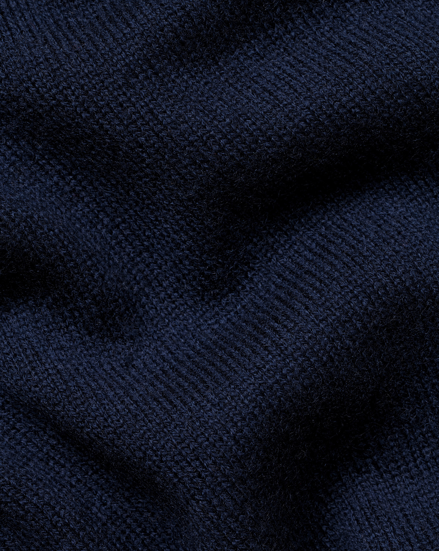 Merino Cashmere Crew Neck Jumper - Navy