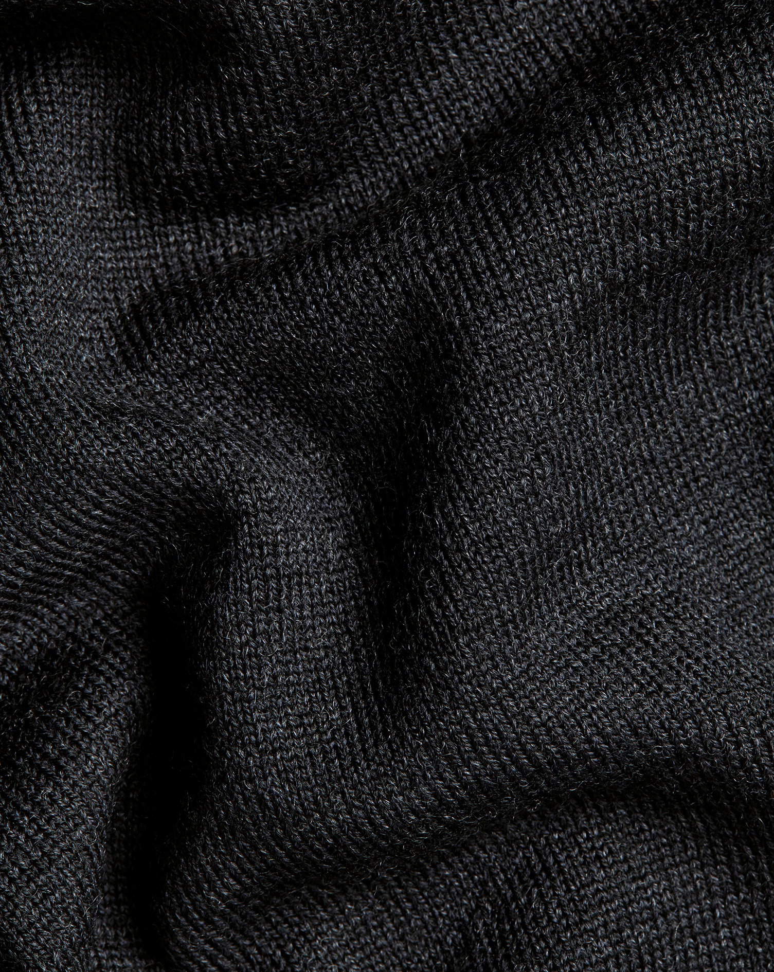 Merino Polo Jumper - Charcoal Grey