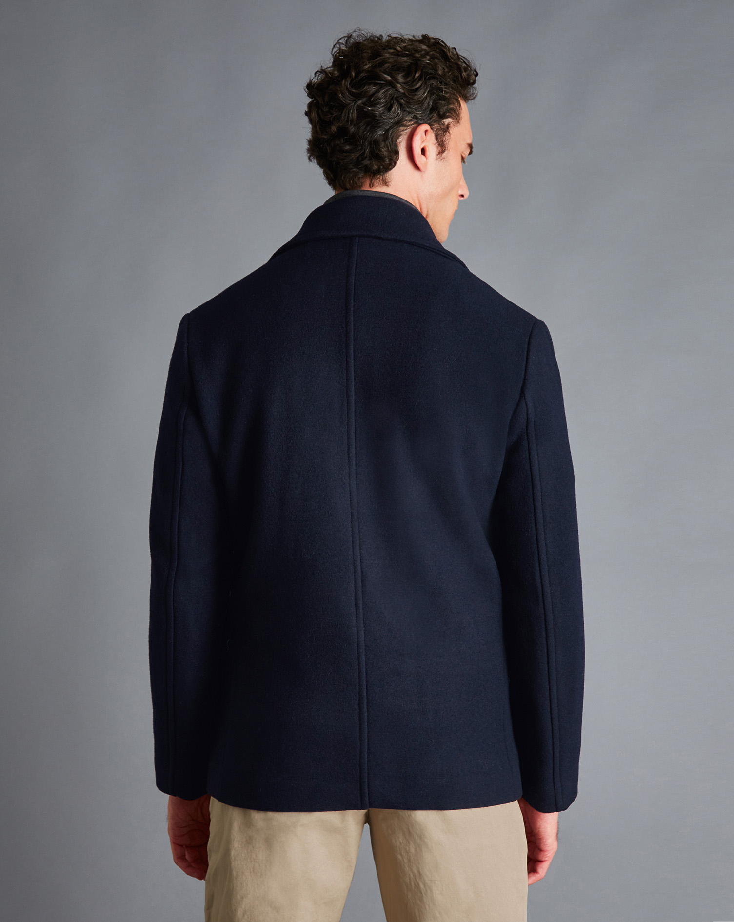 Wool Peacoat - Navy