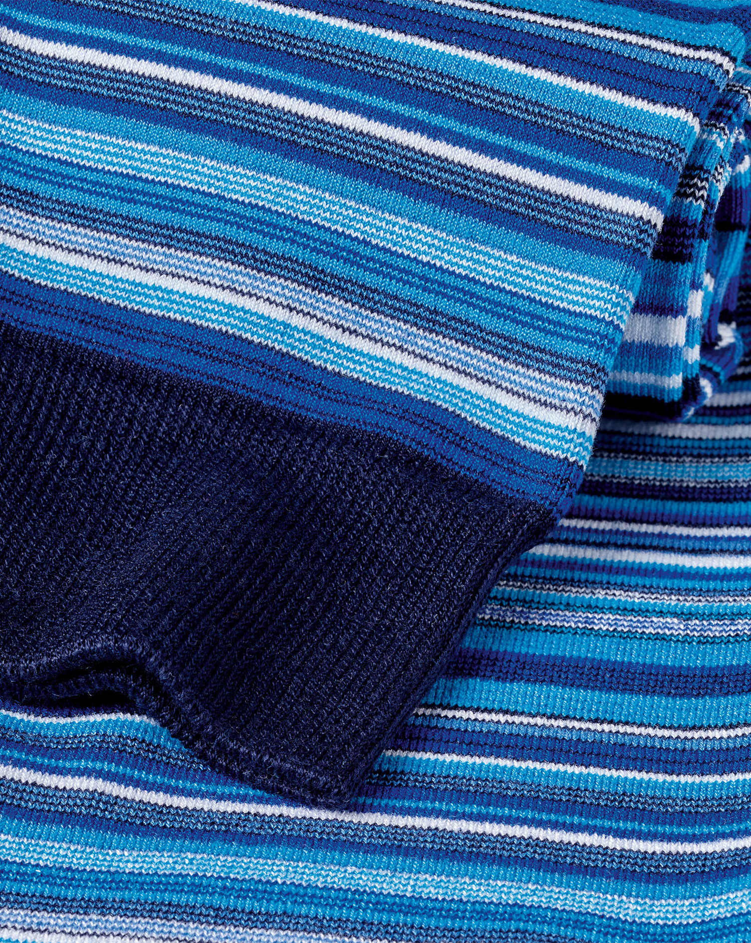 Multi Stripe Socks - Cobalt Blue