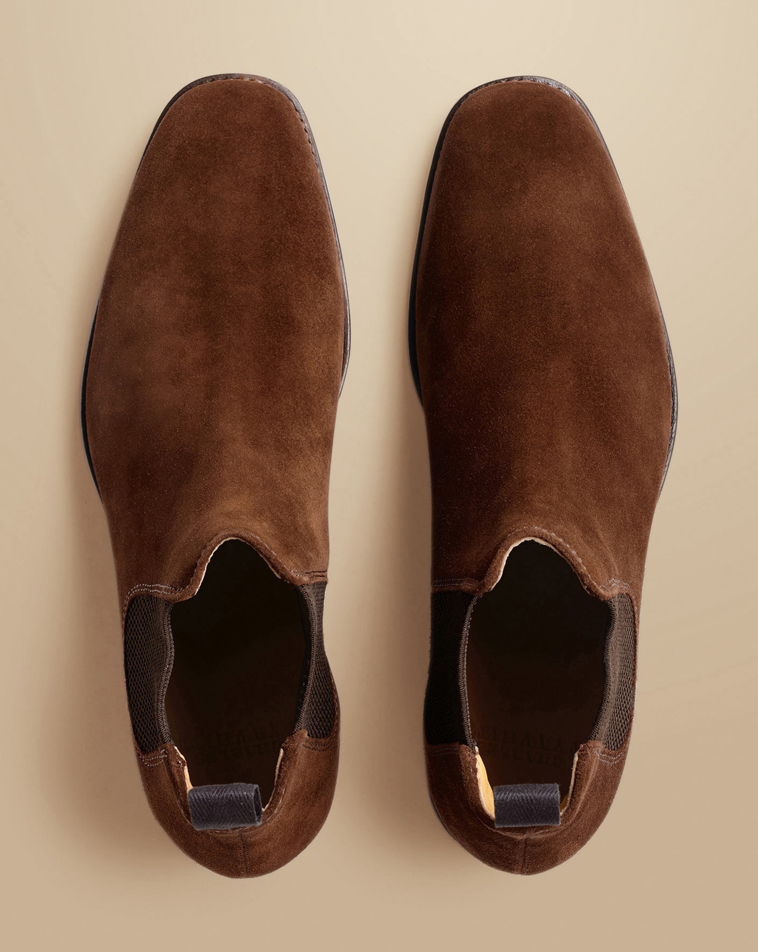 Suede Chelsea Boots - Walnut Brown