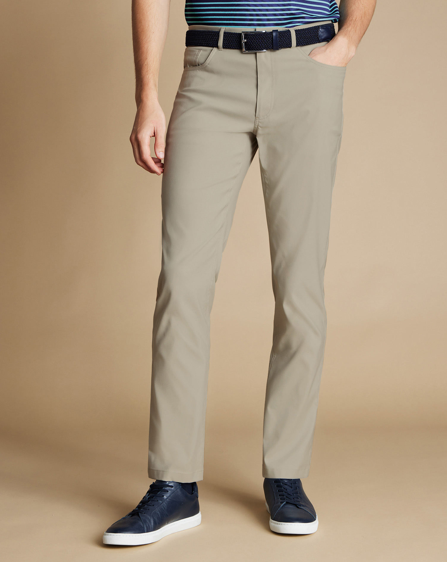 Performance 5 Pocket Trousers - Limestone