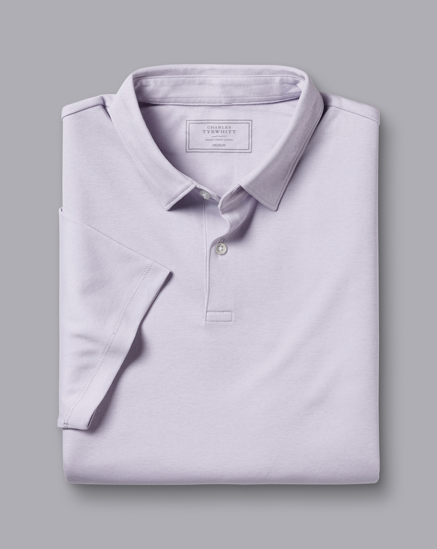 Combed Cotton Polo - Lilac Purple