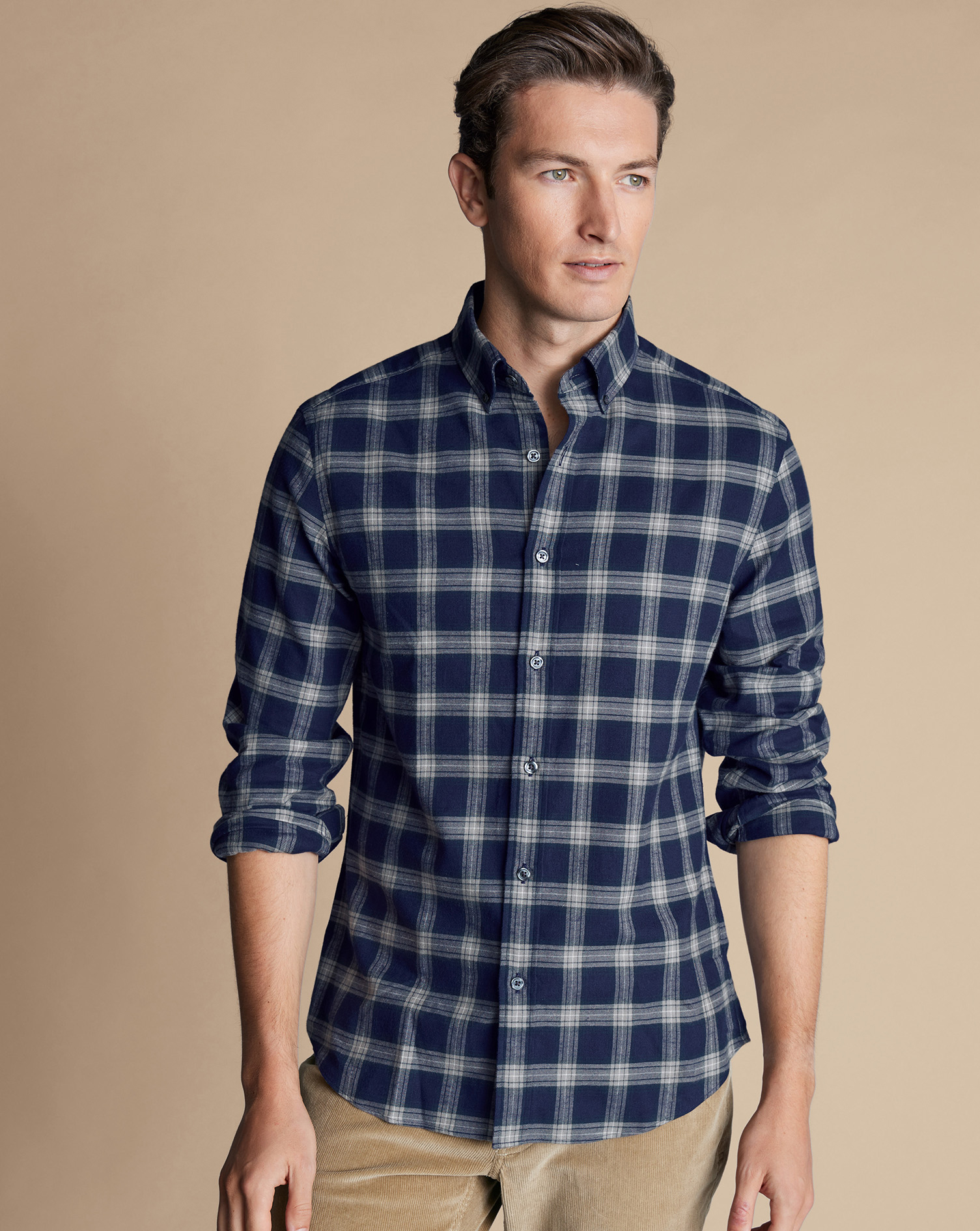 第1位獲得！】 Brushed Flannel Twill Shirt シャツ - cukriukas.lt