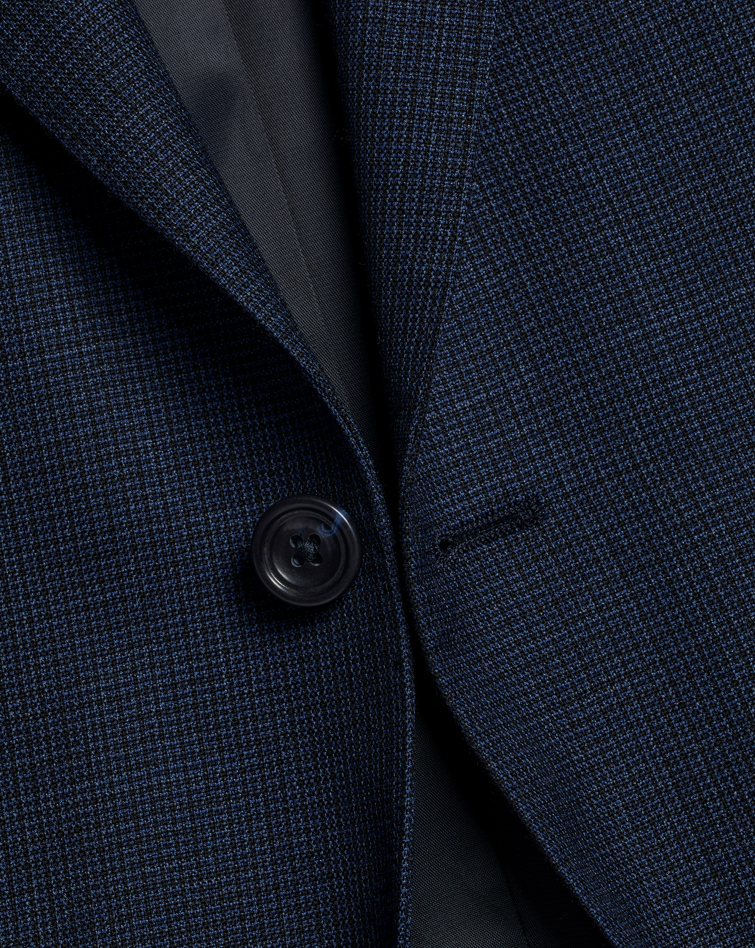 Micro Check Suit - Ink Blue