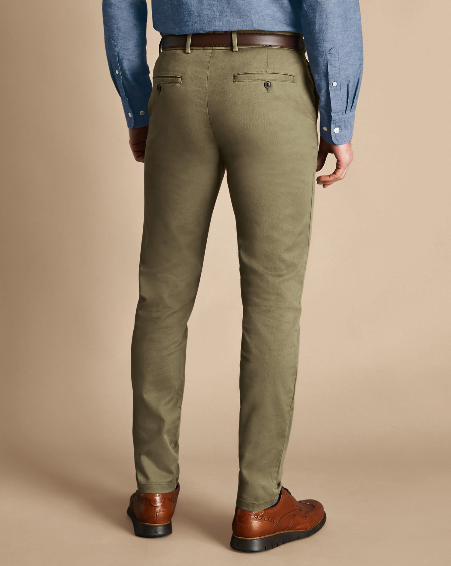 Ultimate Non-Iron Chinos - Olive Green