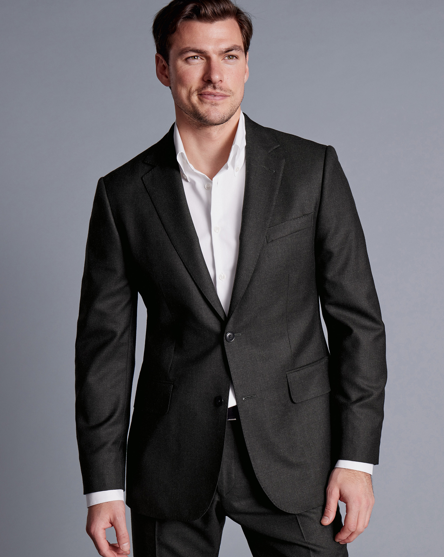 British Luxury Suit Jacket - Charcoal Grey