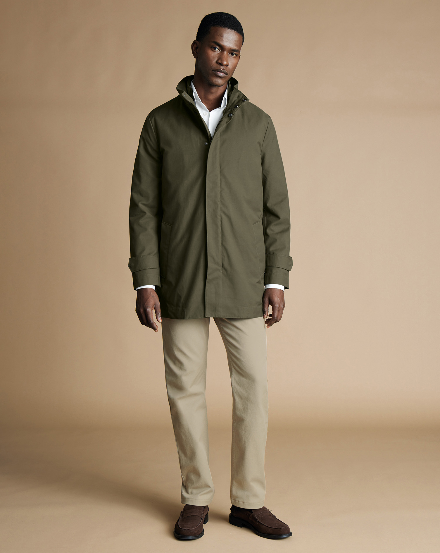 3-In-1 Rain Mac - Olive Green