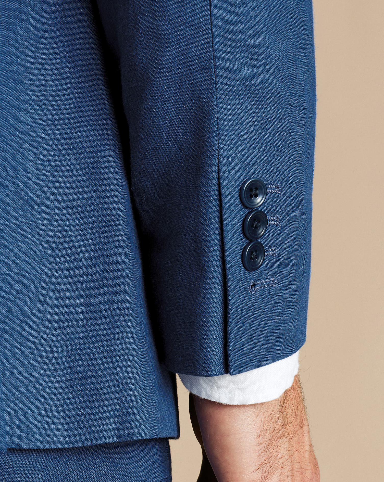 Linen Suit - Royal Blue