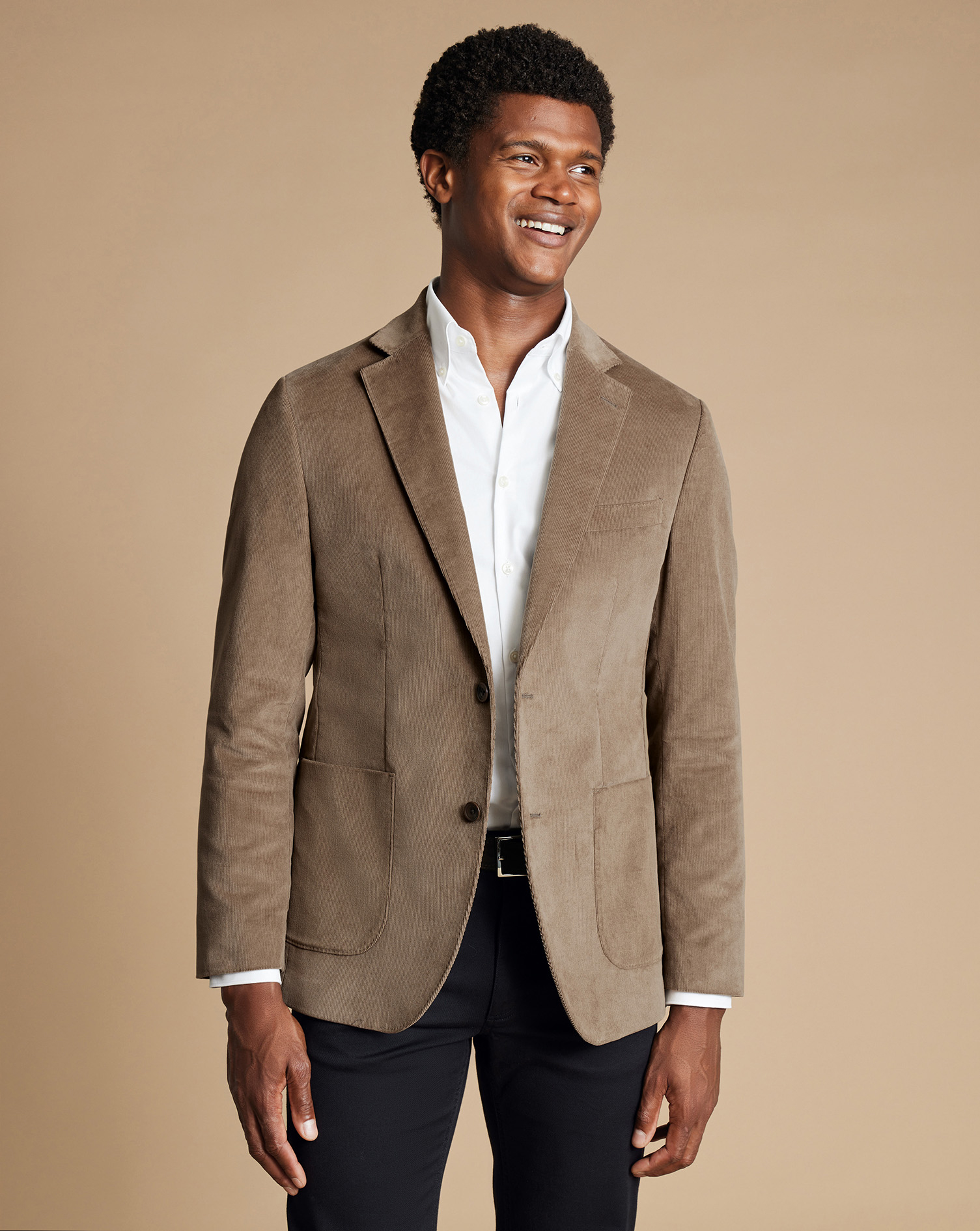 Corduroy Jacket - Taupe | Charles Tyrwhitt