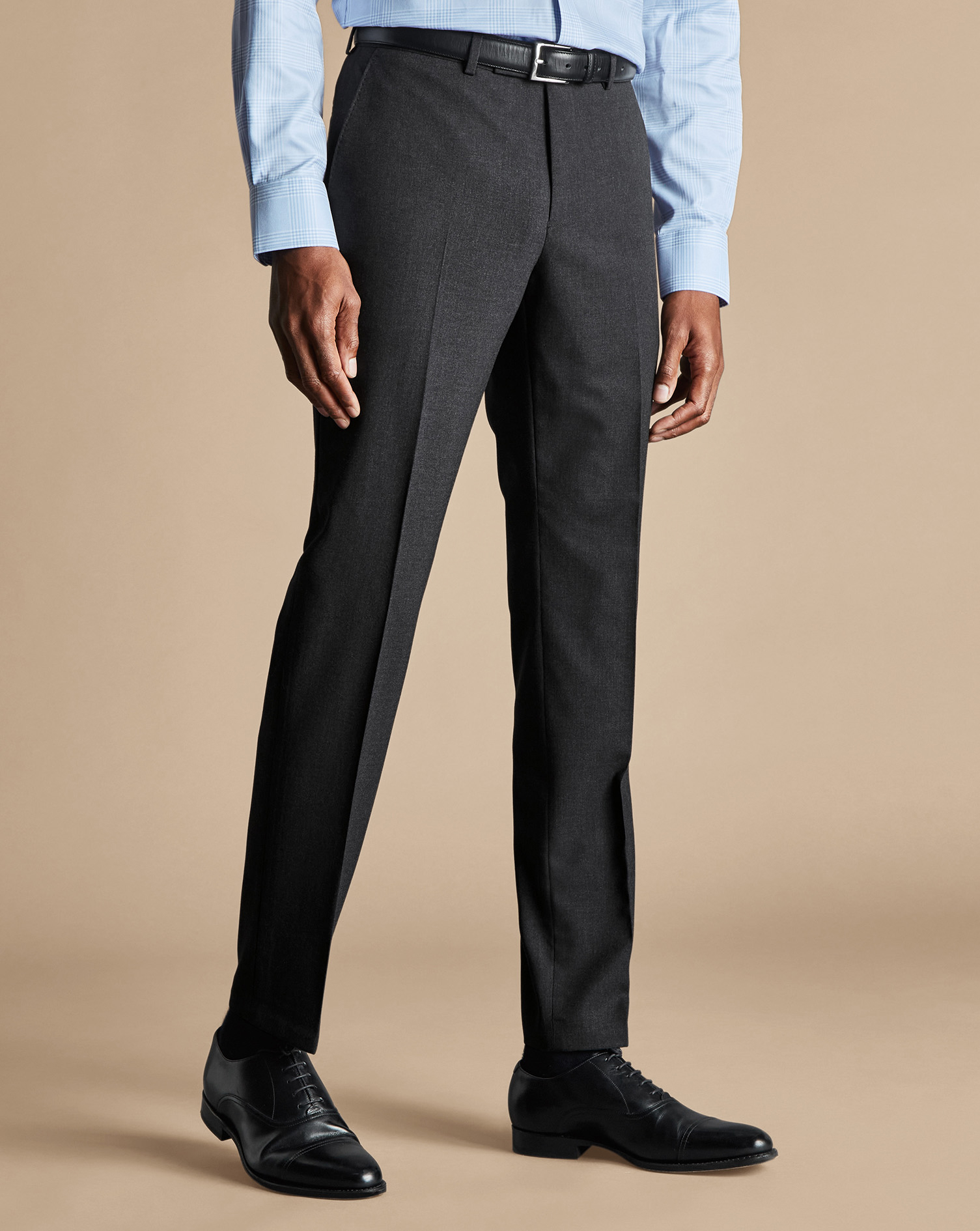 Charles Tyrwhitt Ultimate Performance Suit Trousers In Grey