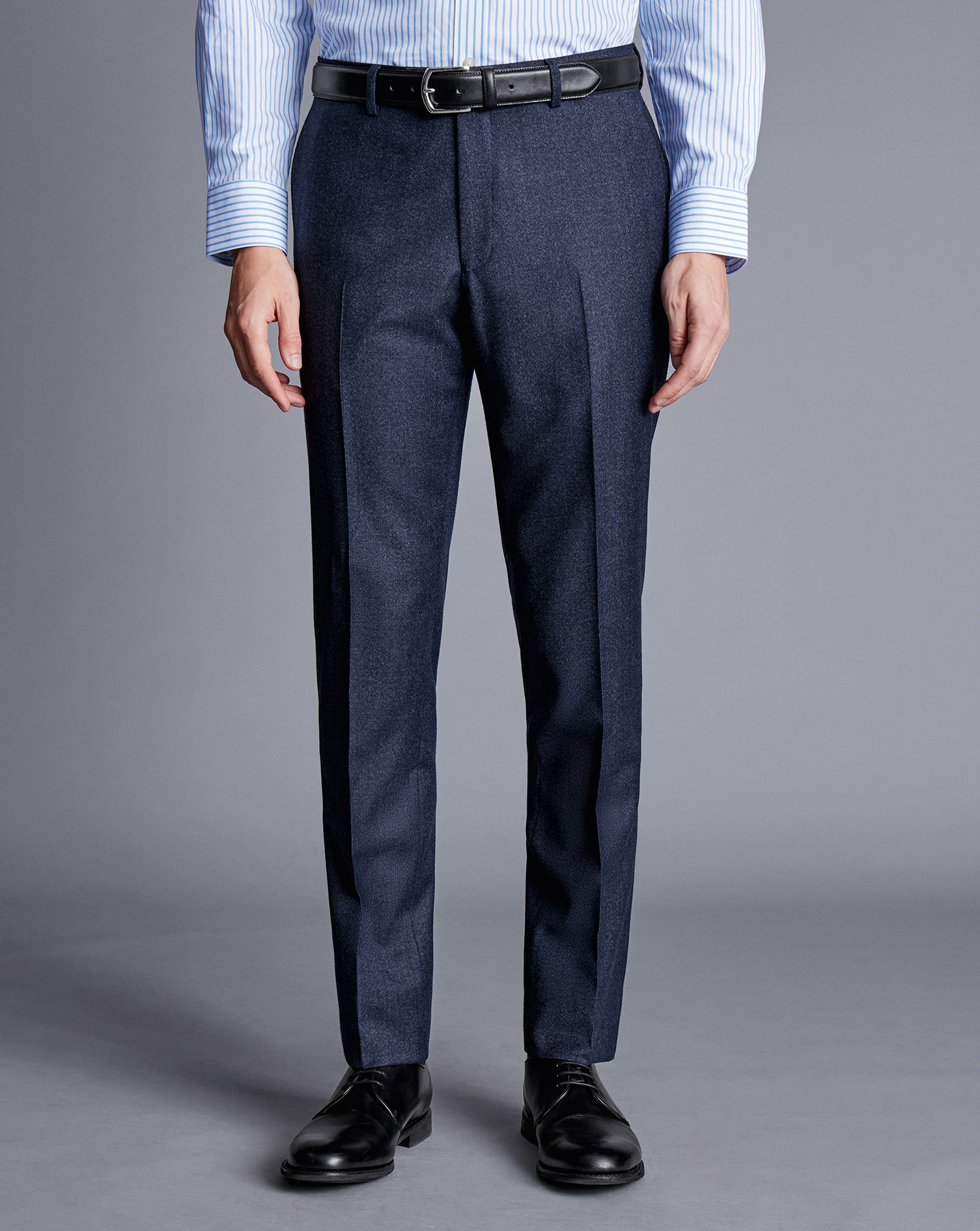 Charles Tyrwhitt Men's  Italian Pindot Suit Trousers In Blue