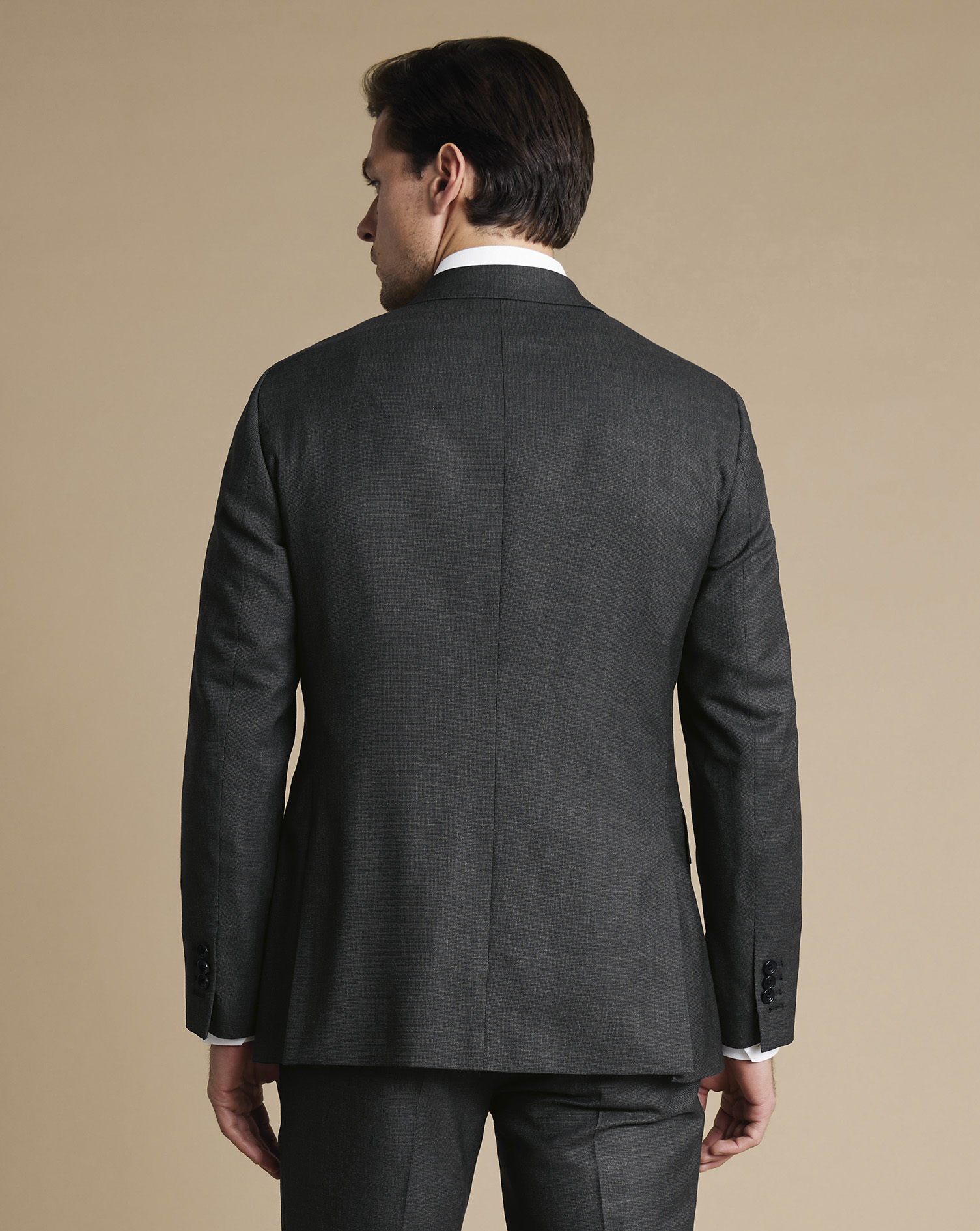 Ultimate Performance End-on-End Suit Jacket - Charcoal Grey