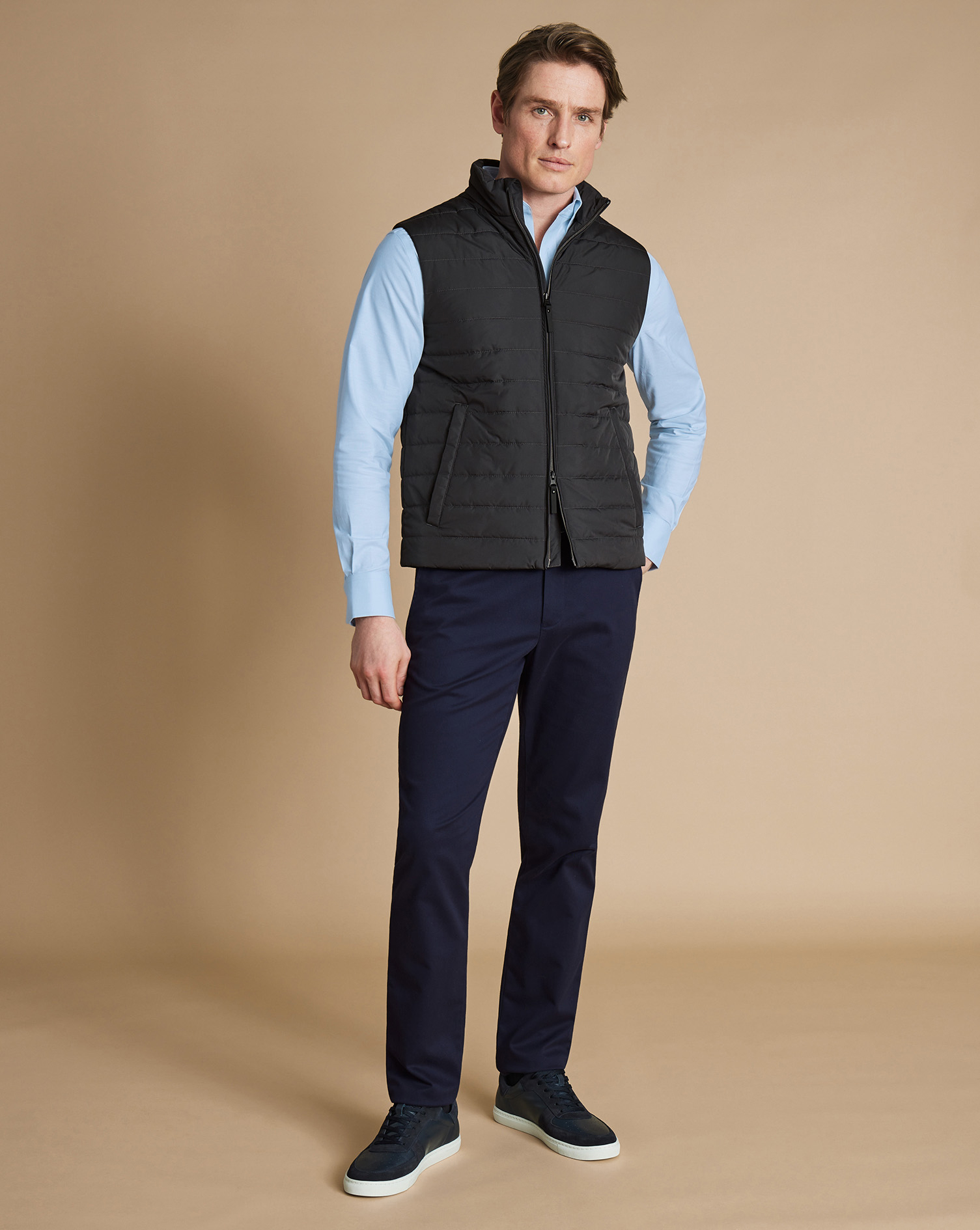 Lightweight Quilted Gilet  - Dark Grey