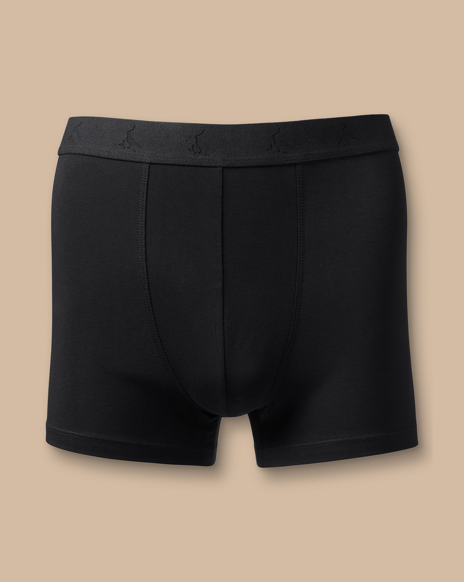 3 Pack Cotton Stretch Jersey Trunks - Black