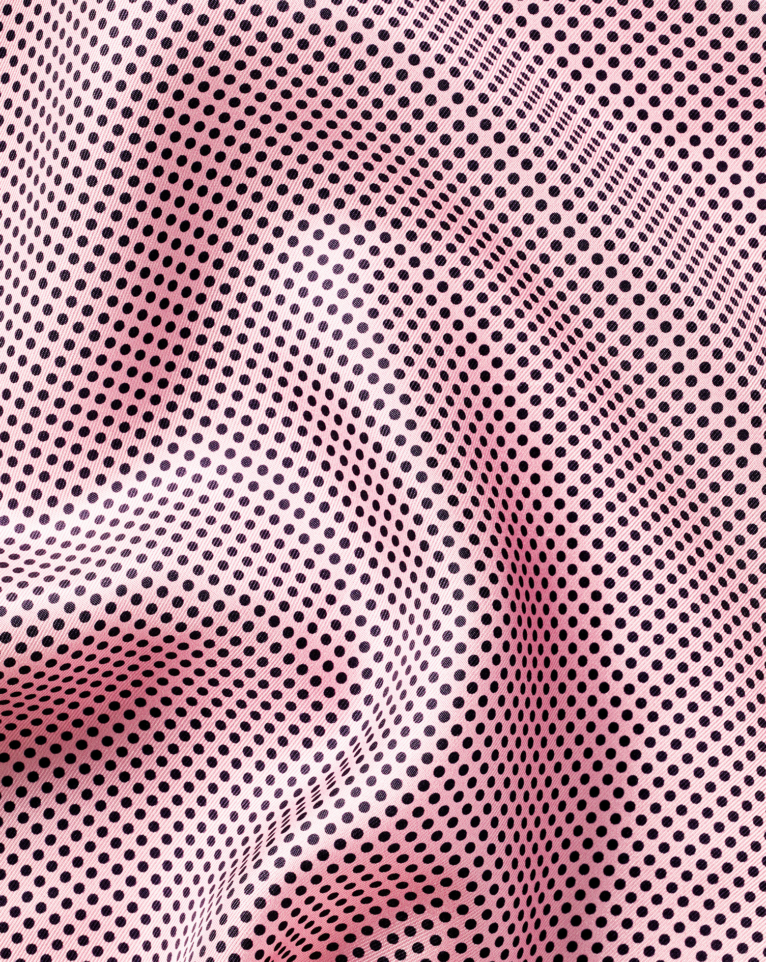 Spot Silk Pocket Square - Pink