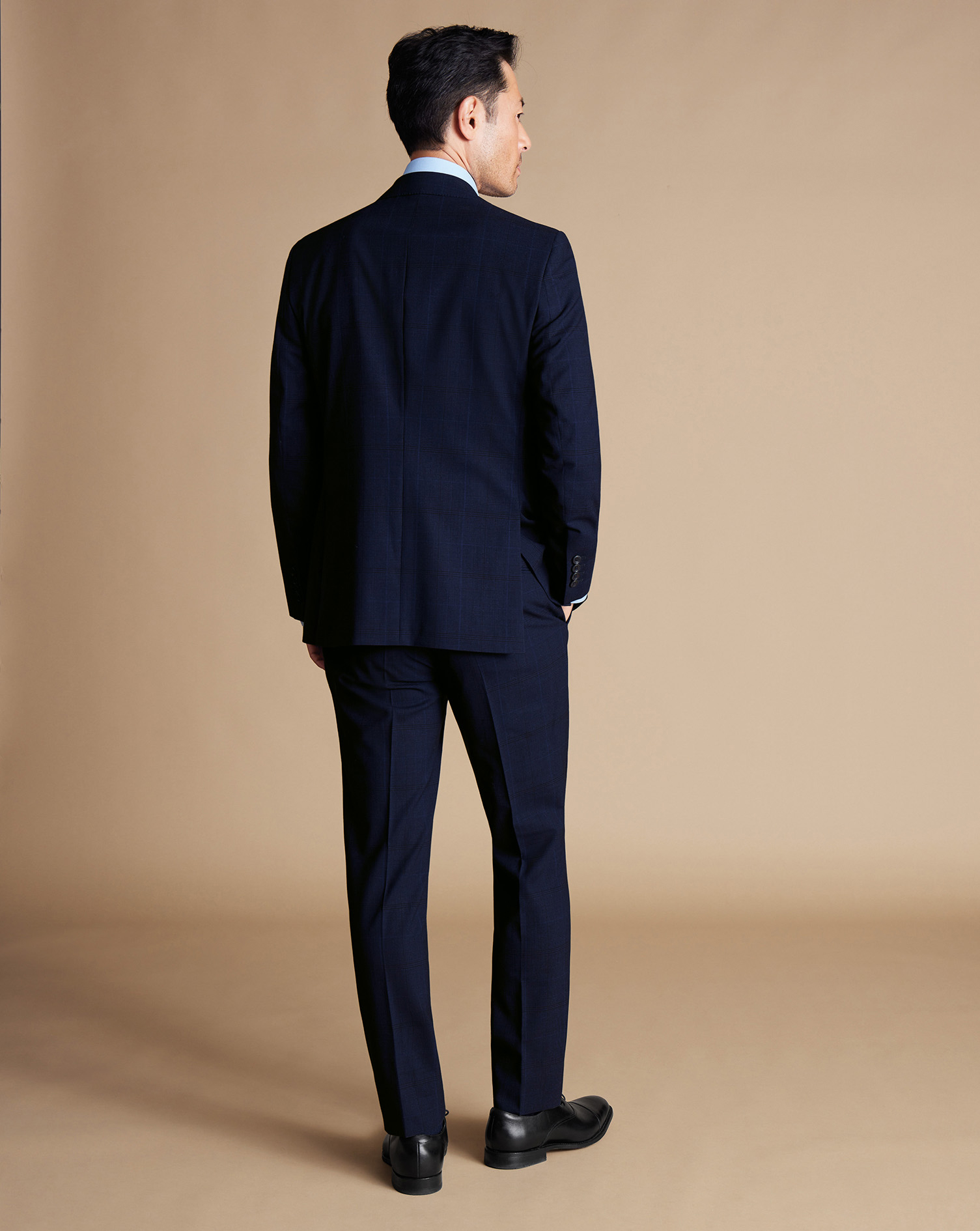 Ultimate Performance Prince Of Wales Suit Jacket  - Navy