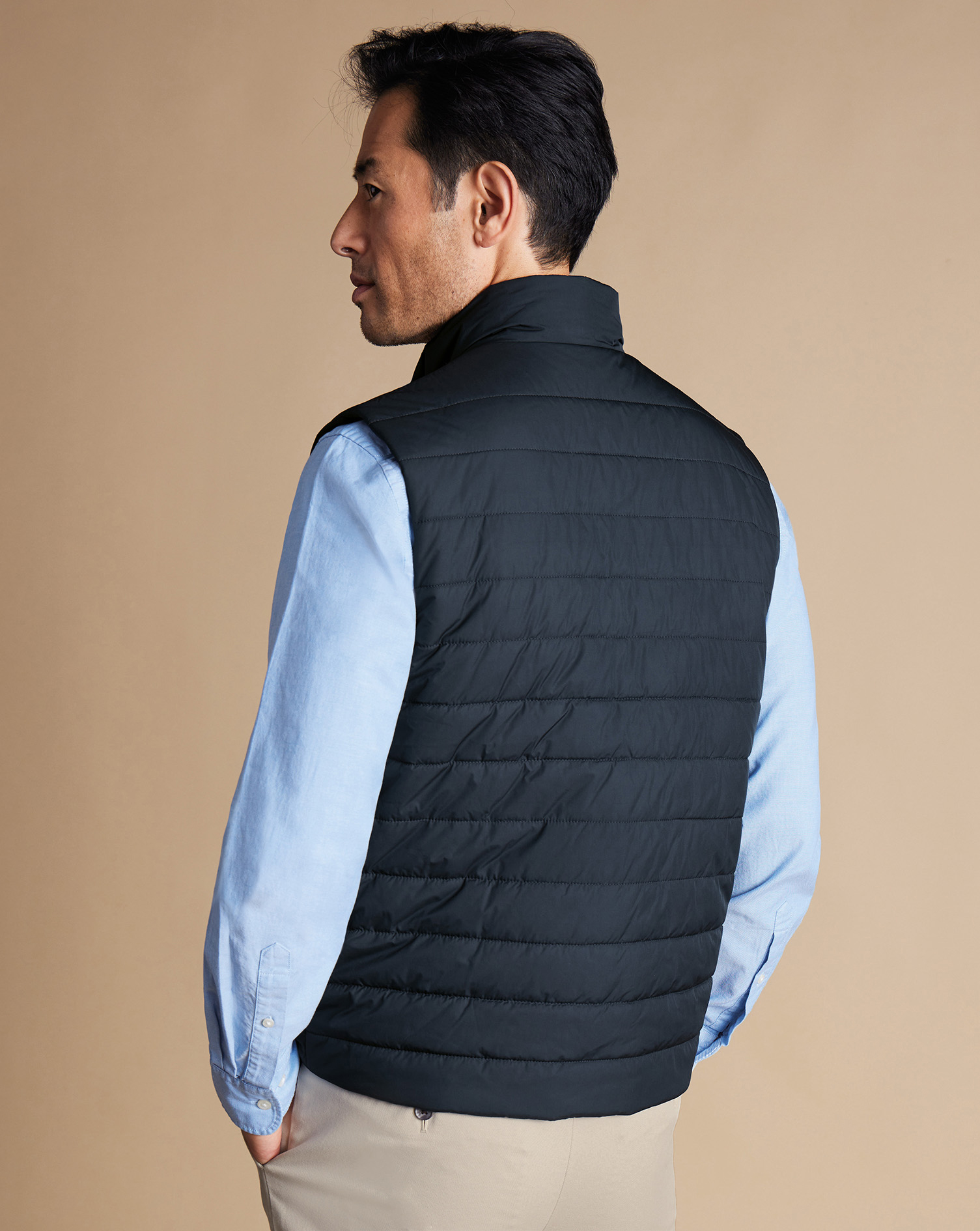 Lightweight Quilted Gilet  - Navy