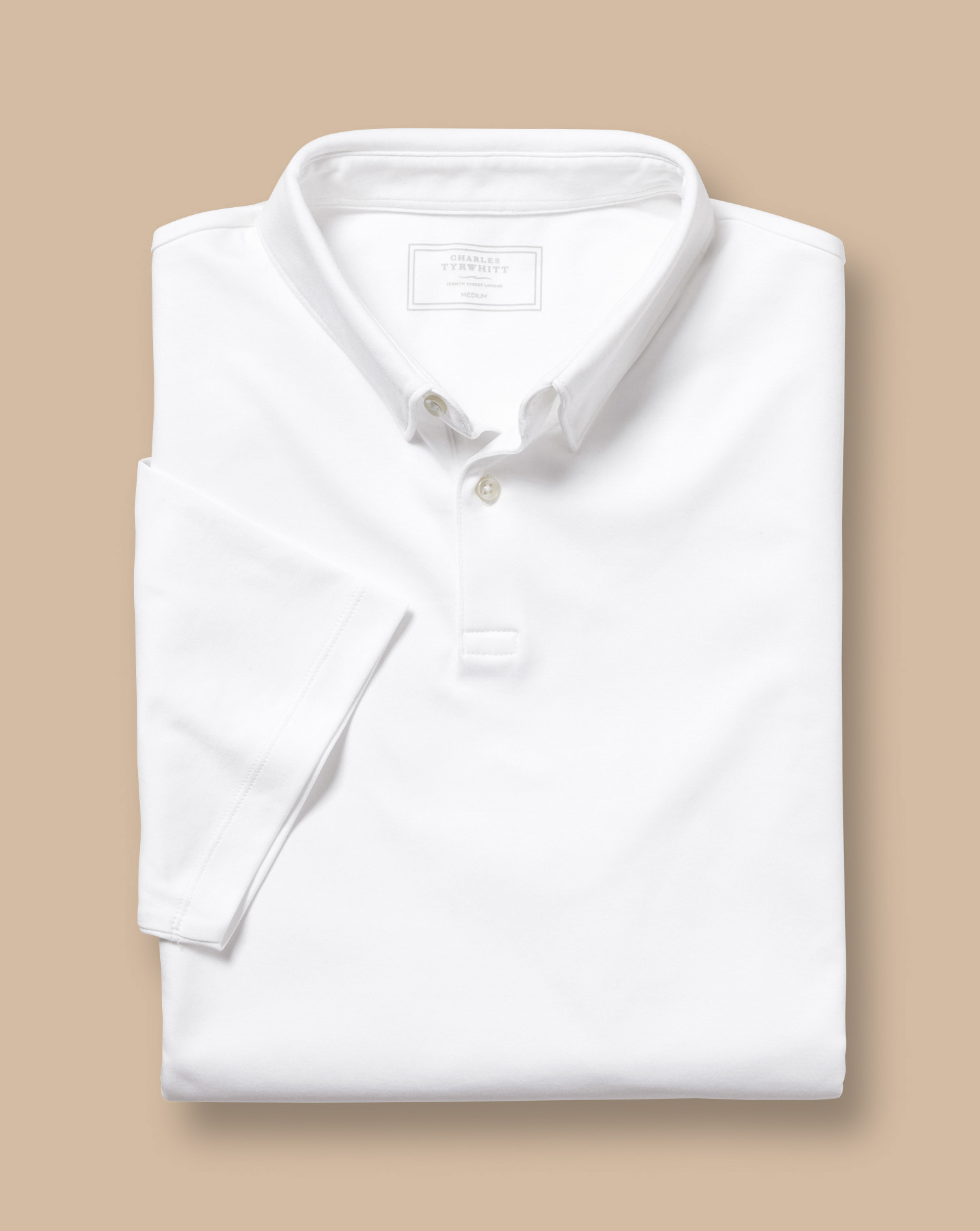 Smart Jersey Polo - White