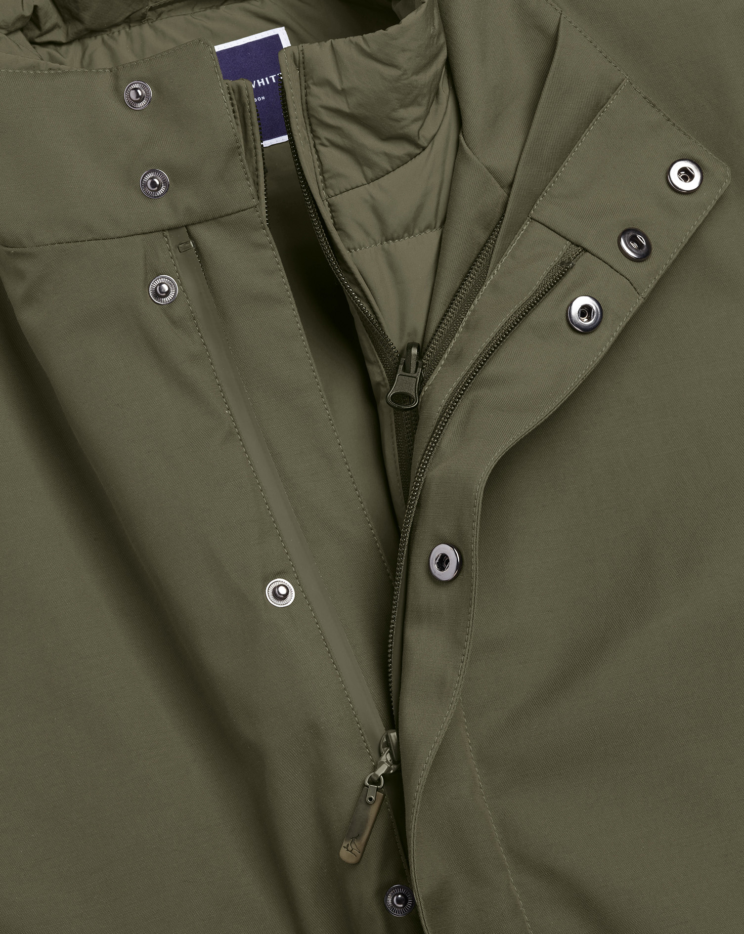 3-In-1 Rain Mac - Olive Green